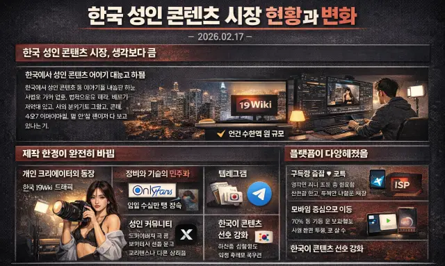 한국 성인 콘텐츠 시장 현황